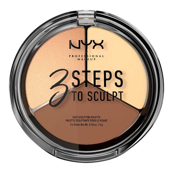 Face Sculpting Palette Define & Brighten Facial Contours NYX Professional Makeup - Picture 2 of 7